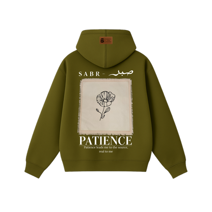 Hoodie oversize of PATIENCE – صبر