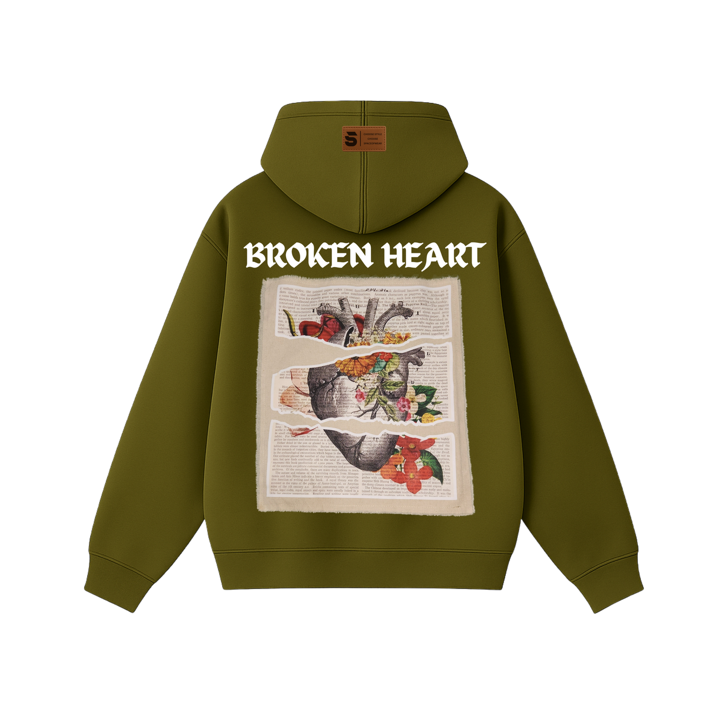 Hoodie oversize of BROKEN HEART
